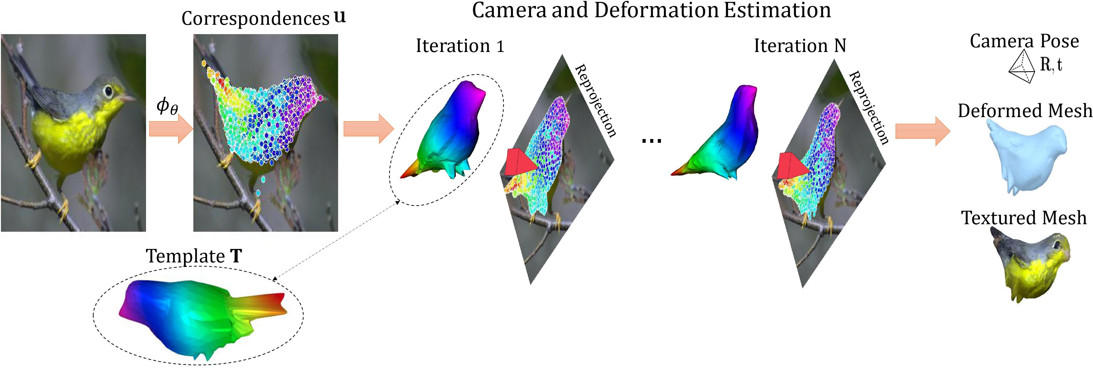 To The Point: Correspondence-driven monocular 3D category reconstruction | Page of Filippos Kokkinos